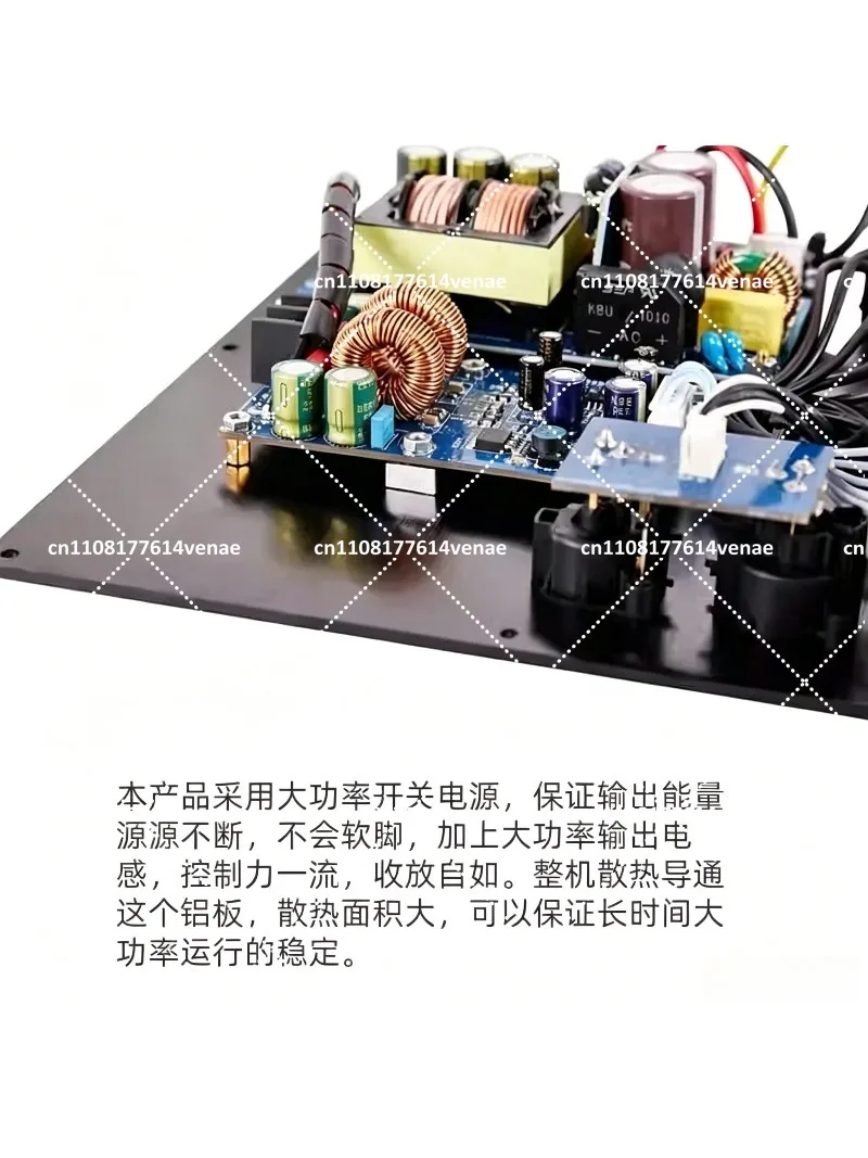 TPA3255 Subwoofer Active Speaker Amplifier Board with Heatsink, Premium Capacitor & Inductor for Hi-Fi Audio