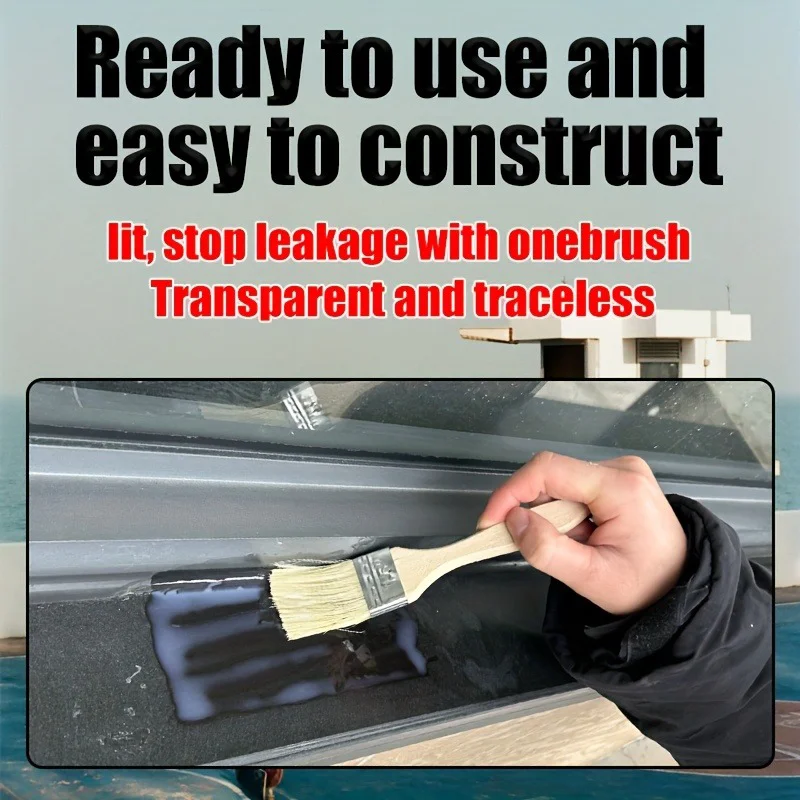 Transparent Waterproof Sealant 150G, Invisible Leak Repair Coating, Waterproof Adhesive for Roof Wall Tile Crack Repair