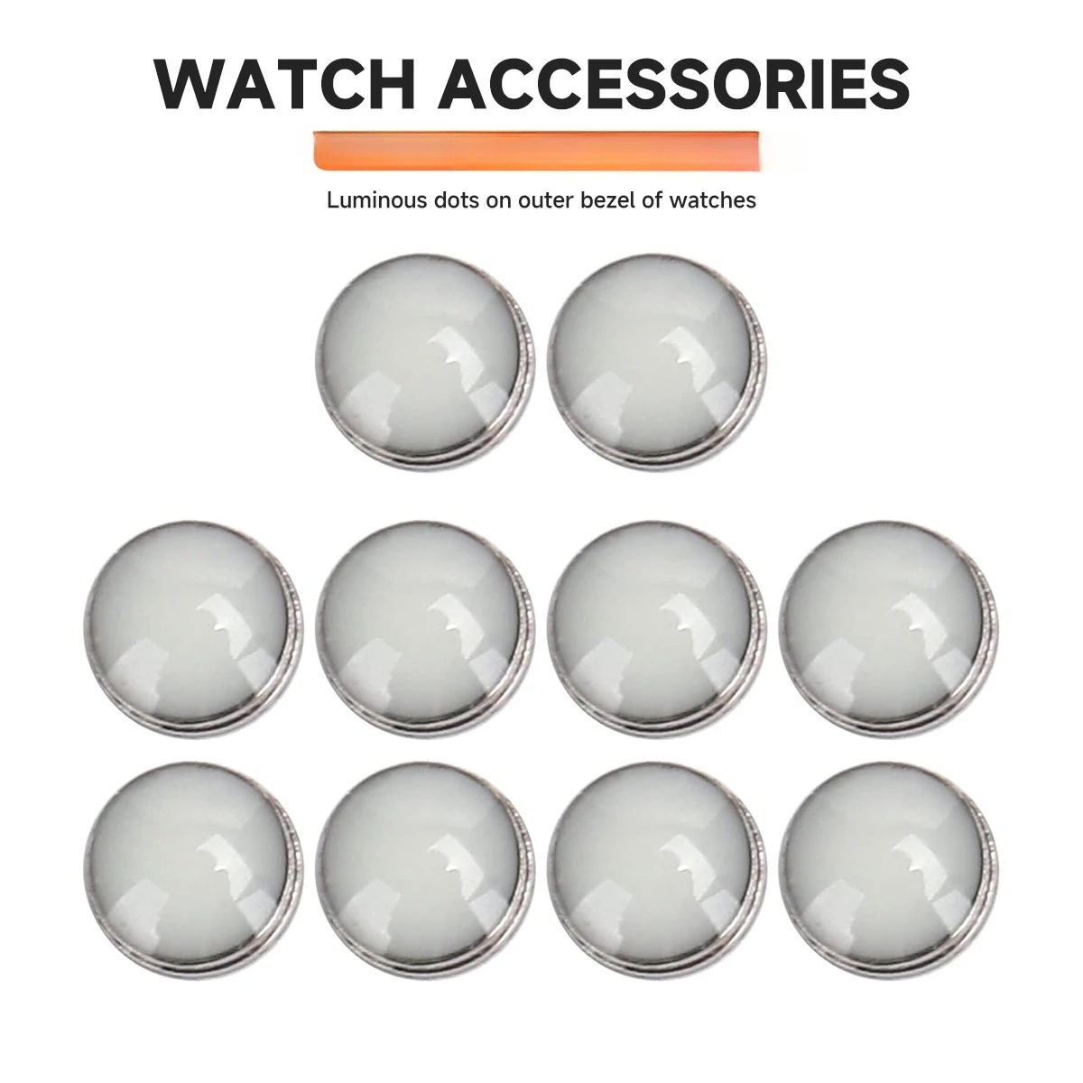 1/2pcs Submariner Beads Blue Green Luminous Pip Watch Bezel Insert 12 O’Clock Luminous Pearl Dot Mod Parts Replacement Accessory