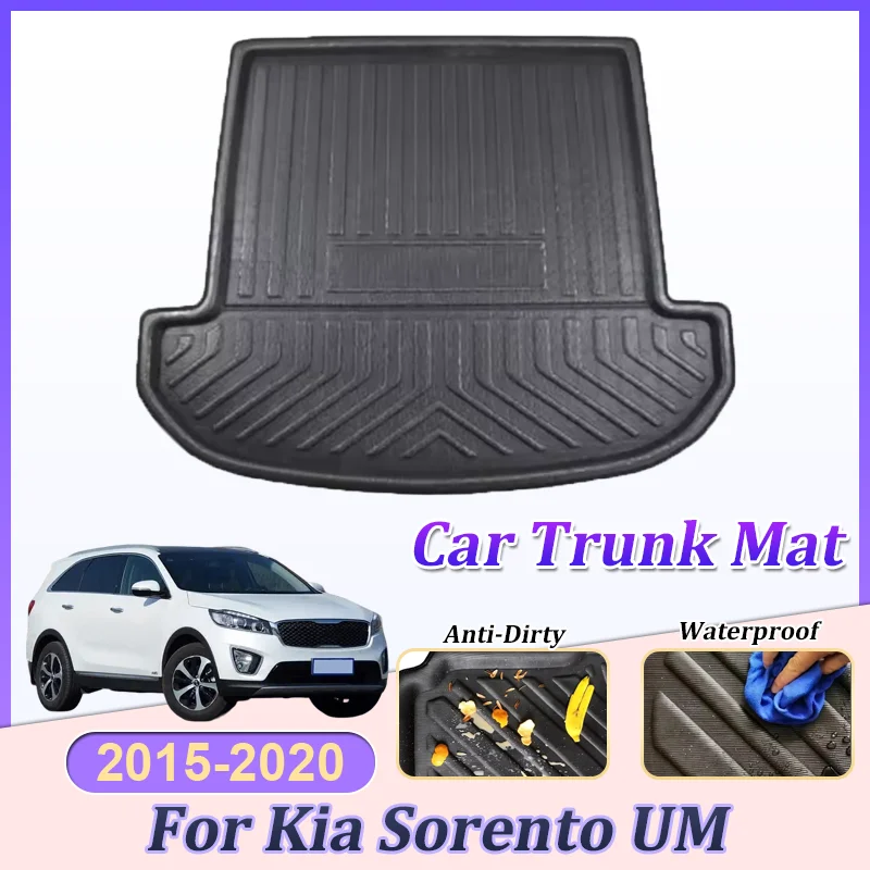 

EVA для Kia Sorento UM MK3 KX4 2015-2020 2017 2018 2019, коврик для заднего багажника автомобиля, водонепроницаемые противоскользящие коврики для багажника, автомобильные аксессуары