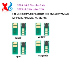 4Color HP201A CF400A CF401A Toner Cratridge Chip Compatible For HP Laserjet Pro M274n M252n M252dw m277n M277dw M274n rest chip