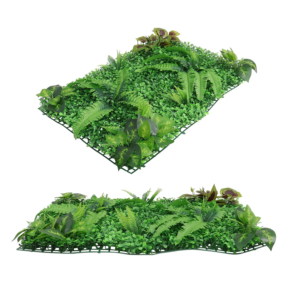 

2 Pcs Artificial Plant Wall Grass Panels Greenery Decor Faux Plants Indoor for Outdoors Hedge Fence