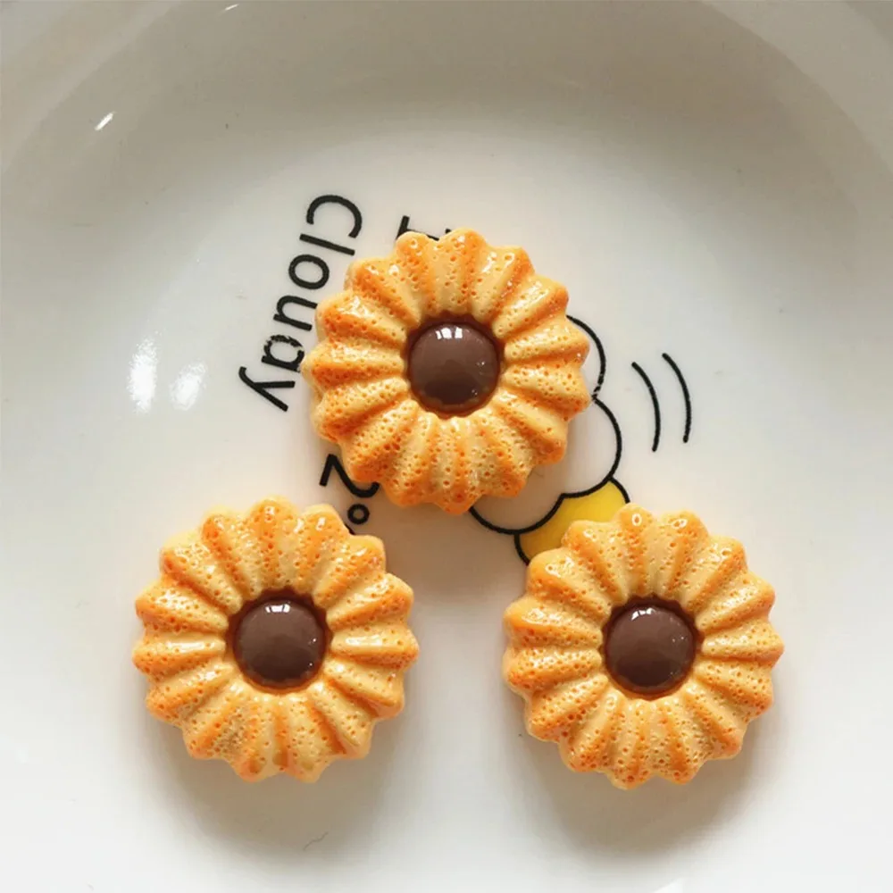 8 Stück Miniatur-Harz-Cabochons mit flacher Rückseite aus der Cookie-Serie für Haarnadeln, Scrapbooking, DIY, Heimdekoration, Bastelzubehör – Detail 10