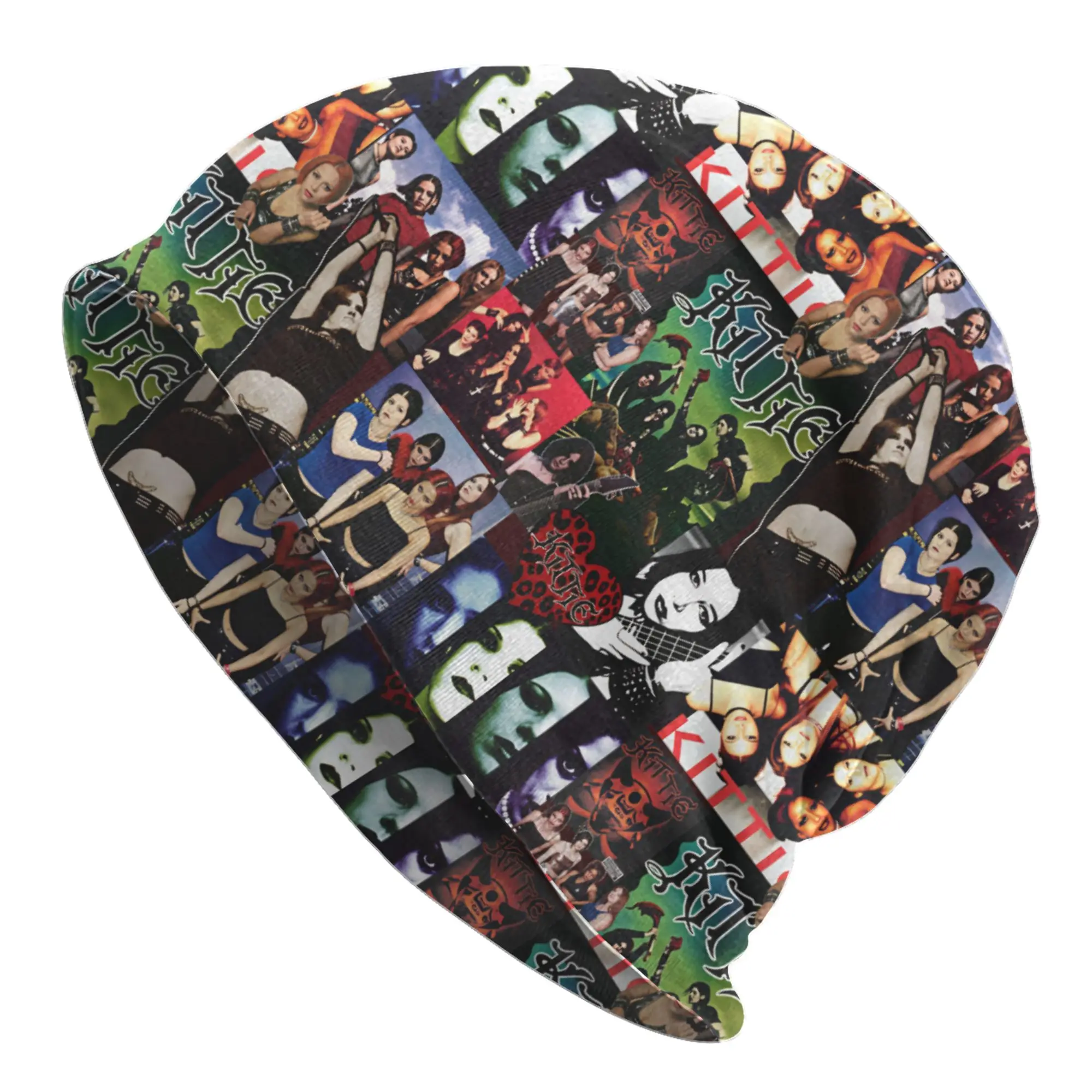 Heavy Metal Band K-Kittie Bonnet Hats  Hip Hop Knit Hat For Women Men Winter Warm  Skullies Beanies Caps