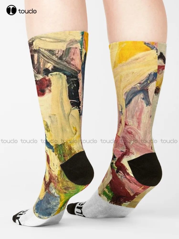 Beauty De Kooning Art Color Poster Socks Slouchy Socks For Women Unisex Adult Teen Youth Socks 360° Digital Print Harajuku Gift