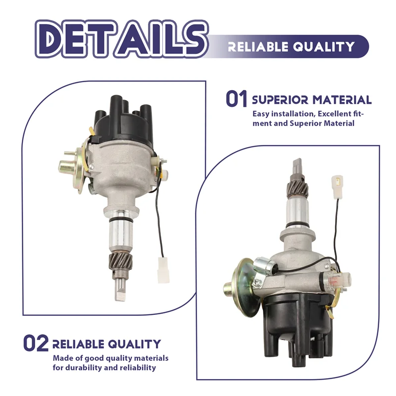 Distribuidor elétrico AB16 19100-44210 19100-44040 1910044040 1910044210 para sistema de ignição de motor Toyota 5R