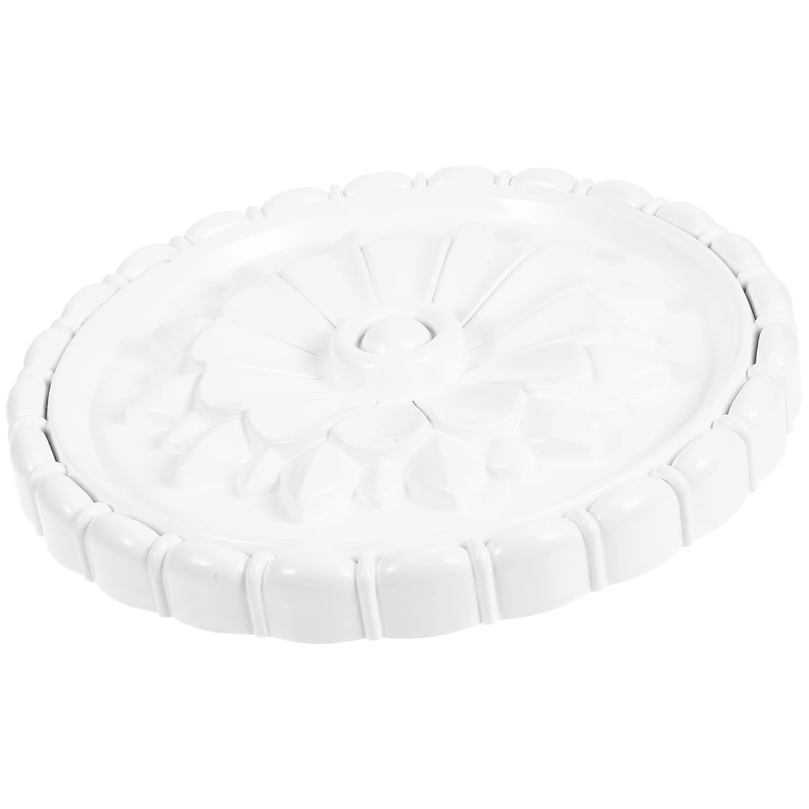 

PU PVC Ceiling Medallion Round Decorative Light Cover Easy Installation Ceiling Medallion Cover Plate for Replacement Home