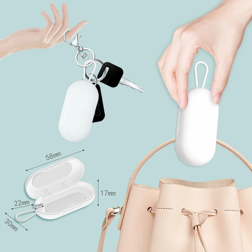 Ear Plug Case Plastics Multi Functional Box Portable Jewelry Earplug Storage Box Earring Ring Dustproof Home Storage Case