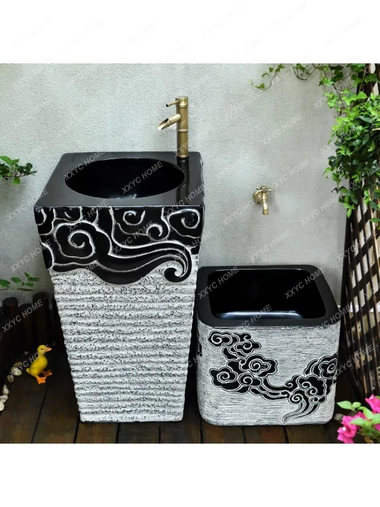 Chinese Outdoor Wash Basin Garden Mop Pool Wash Sink Pool Laundry Tub Yard