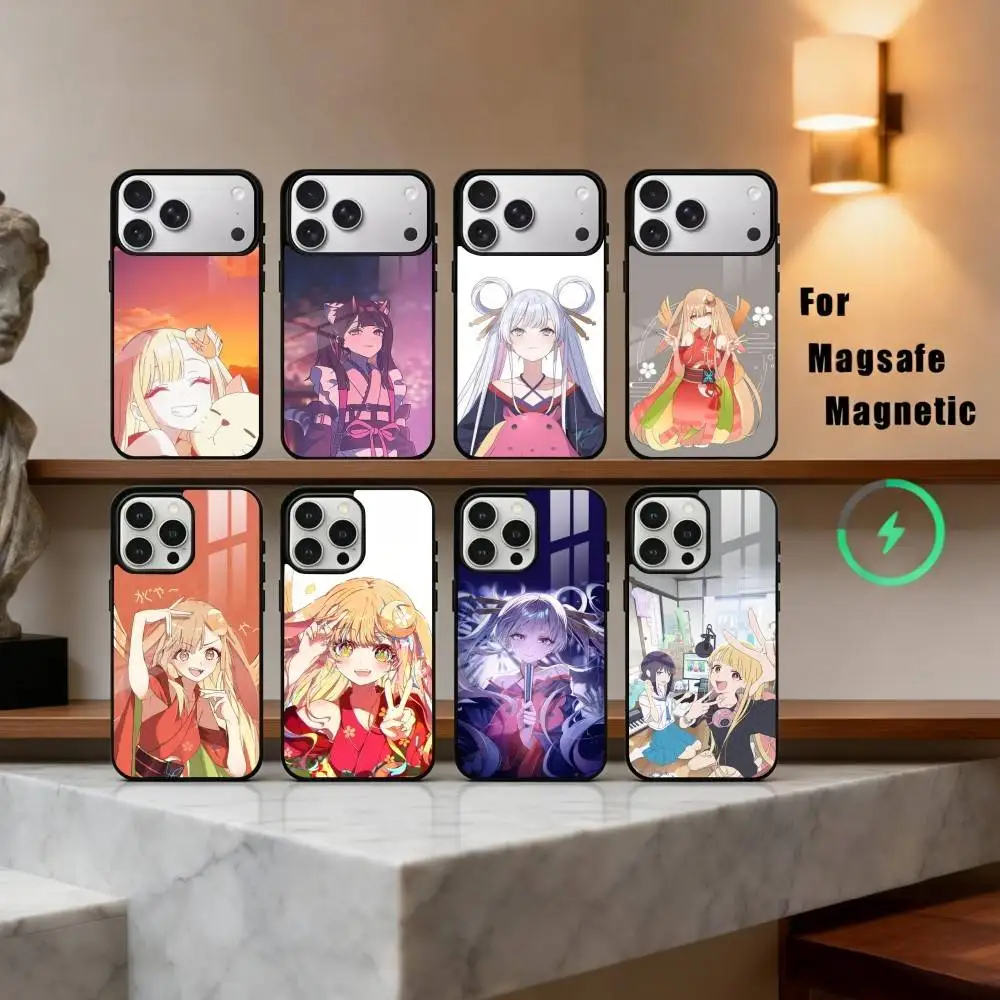 

P-Princess K-Kaguya-A Cute Phone Case For iPhone 17,16,15,14,13,12,Plus,Pro,Max for Magsafe Magnetic Wireless Charging