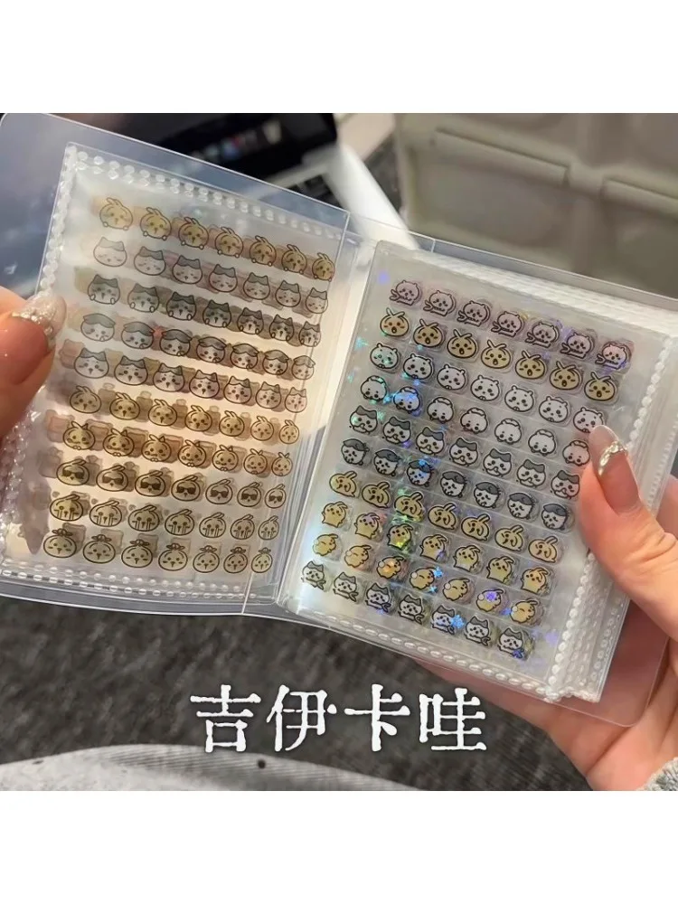 Hachiware Mini déco autocollant 4000 mignon Usagi Chiikawa Nail Art Mini autocollant manuel matériel décoration des ongles petit motif