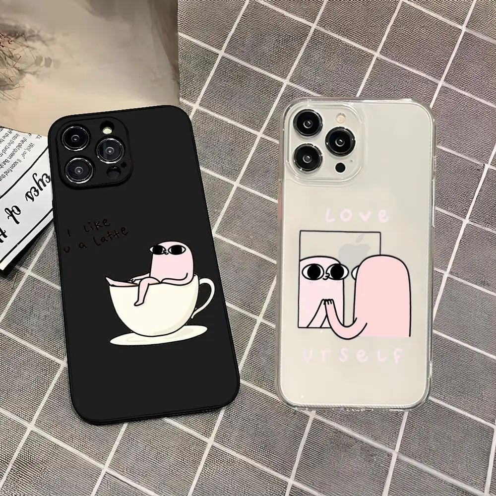 Cartoon Funny big eyes ketnipz  Phone Case for iphone 16 15 14 13 Pro Max Mini 11 12 Xr X Xs 7 8 Plus Cover