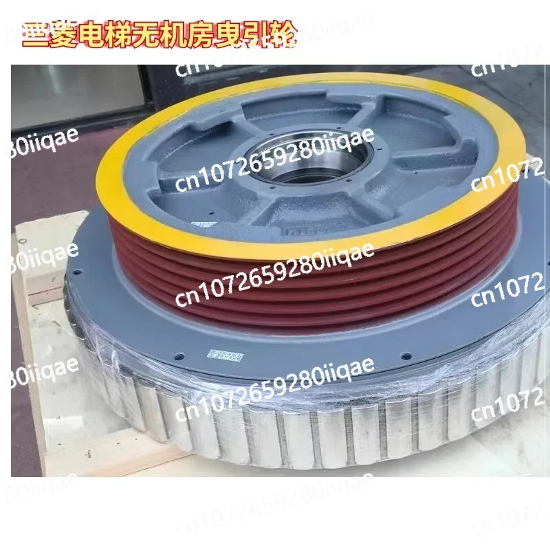 

Elevator without machine room traction wheel, host, traction machine PMF027MB PMF011S-E real shot with magnet