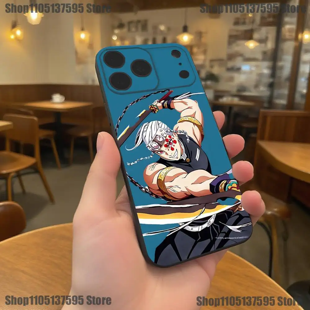 アニメ天元斬鬼 雲鬼院政世 iPhoneケース iPhone 17,16,15,14,13,12,11,Pro,XS,Max,XR,Plus,E,SE4,Mini対応 ブラック ソフトカバー