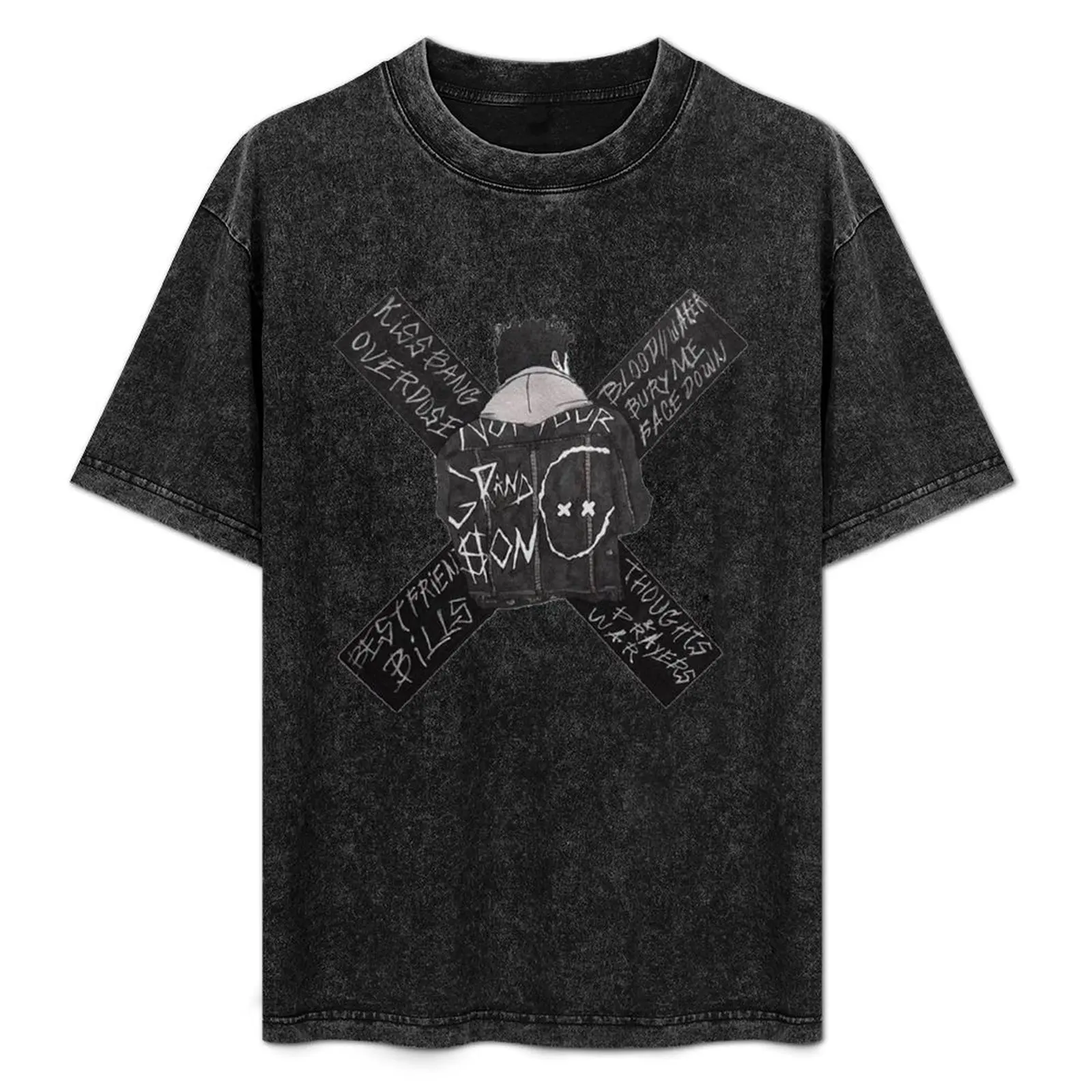 

big X T-Shirt Casual Basic Short Sleeve T-Shirt