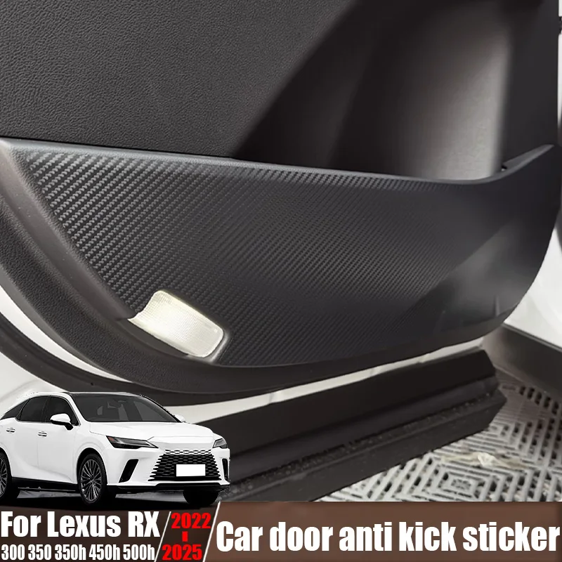 Car door anti kick stickers car interior decoration products easy to clean For Lexus RX 300 350 350h 450h 500h 2022-2025