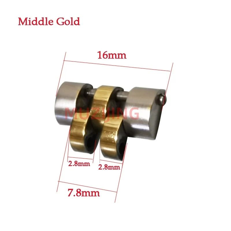 16mm Śruba ze stali nierdzewnej SUB GMT Jubilee Oyster Srebrny złoty pasek do zegarka Łączniki przedłużające Pasują do bransoletki RLX SUB GMT YATC