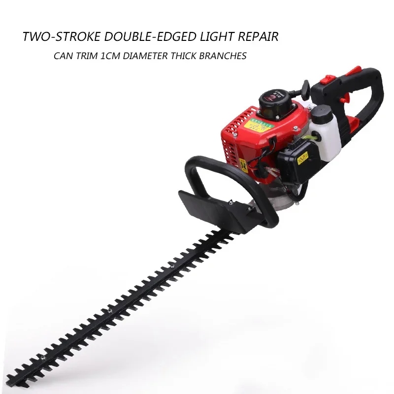 Garden Thick Branch Tea Tree Trimmer  68CC Two-Stroke Gasoline Double-Blade Light Hedge Trimmer Backpack  Trimmer Electric Tool