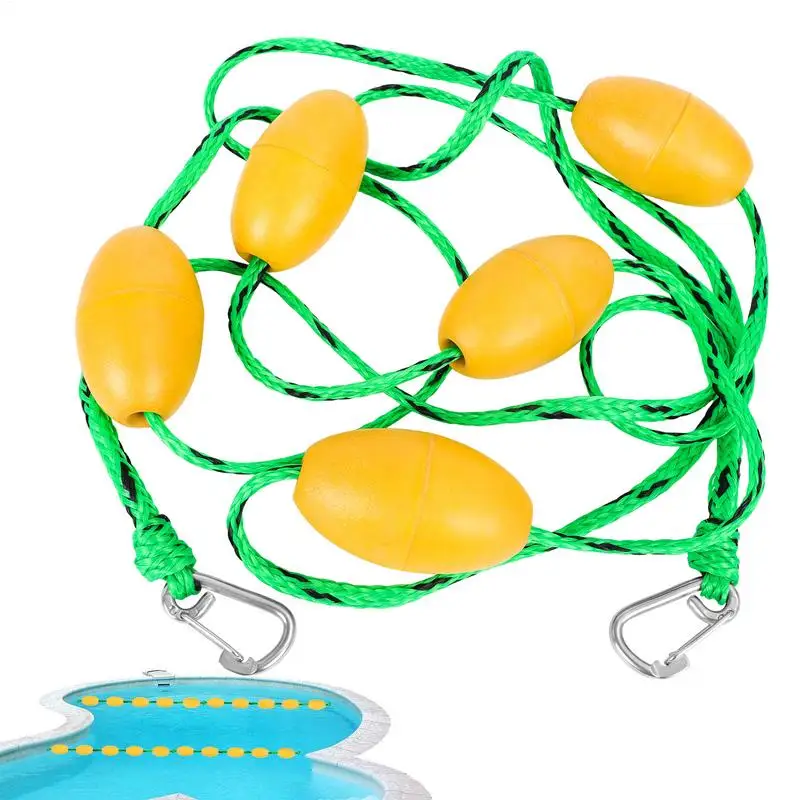

Pool Divider 16.4Ft Swimming Pool Safety Divider String Lane String With Stainless Hooks Effective Visibility Swimming Equipment