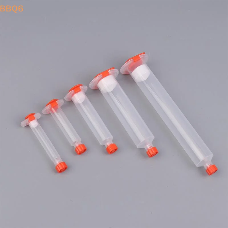*6PCS Dispensing Cylinder Syringe PP Tube Flux Container USA Type Glue Cockroach   3CC 5CC 10CC 30CC 50CC Sub-Packing