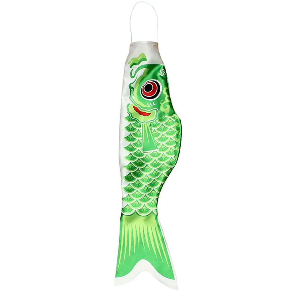 Carp Windsock Weather-resistant Cartoon Satin Dragon Boat Carp Windsock Streamer Festival Accessory