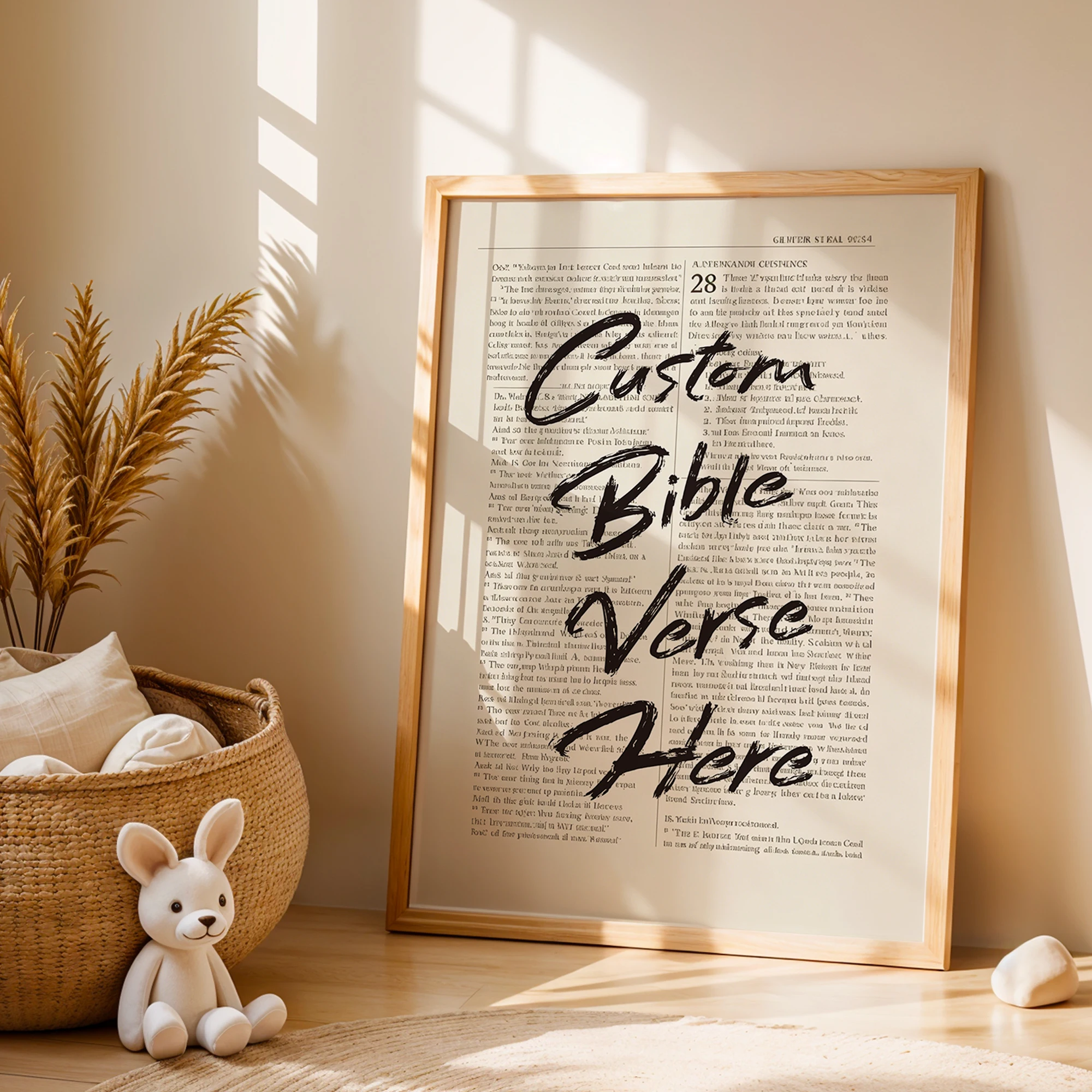 Personalized Custom Bibel Verse Wall Art Print Picture Canvas Poster Painting For Living Room Home Decor Gift