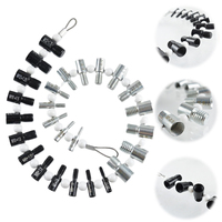 104-26PCS Nut & Bolt Thread Checker 44 Male/Female Gauges 23 Inch & 21 Metric Sizes Thread Tester Measuring Tool Kit