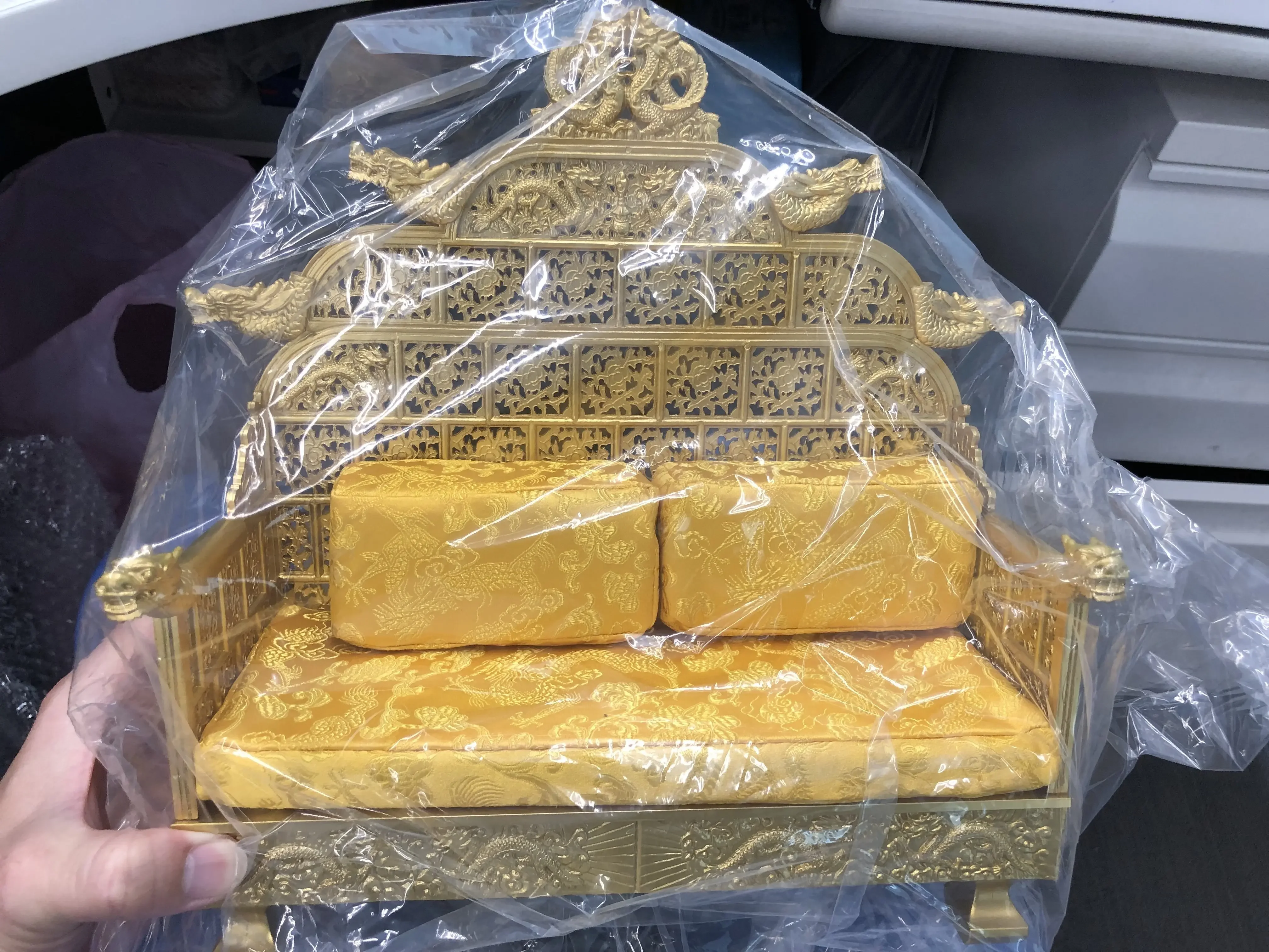 재고 골드 페인트 드래곤 왕좌 고대 황제 드래곤 의자, 12 인치 액션 피규어 바디 모델용, NO.10001 1/6 체중계