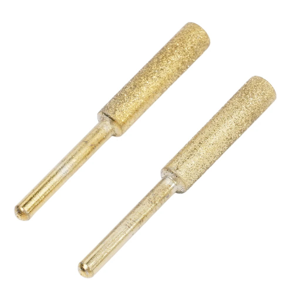 لشحذ سلسلة المنشار الأسنان الماس بالمنشار مبراة طاحونة تلميع المعادن 2 قطعة 3 مللي متر عرقوب اكسسوارات أدوات