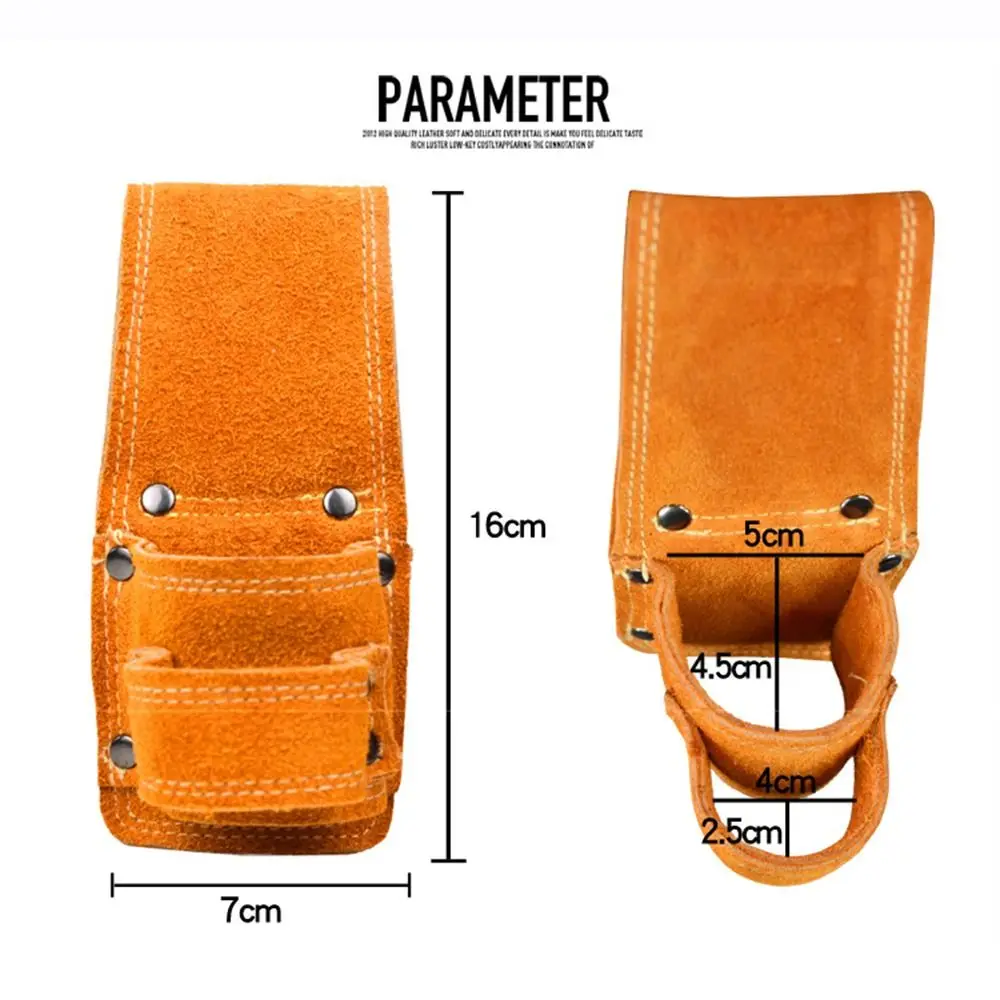 Multi-functional Leather Tool Bags Hammer Wrench Holder Tool Pouch Bag Electrician Carpentry Waist Bag