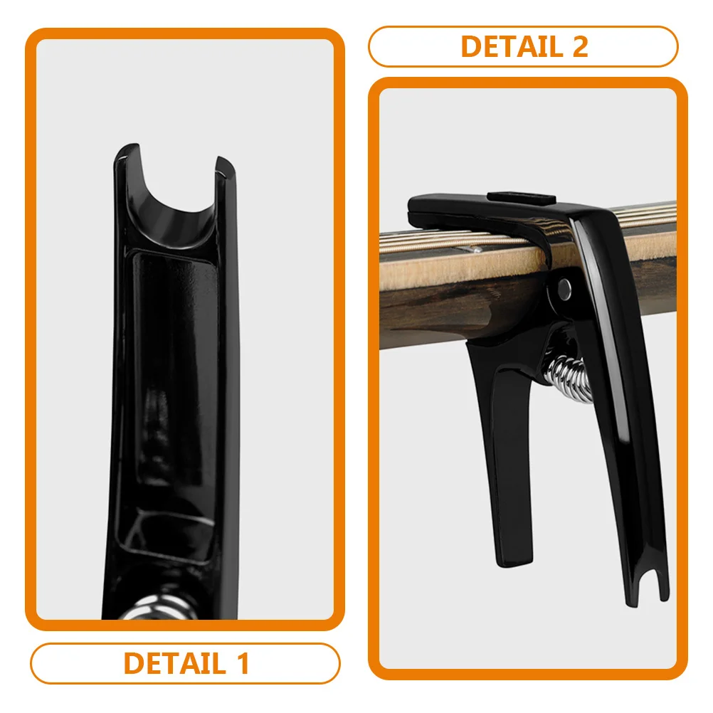 

3pcs Universal Guitar Metal Tuning Clip For Electric Acoustic Capo Lightweight Durable Sturdy Guitar Accessories Picks Portable