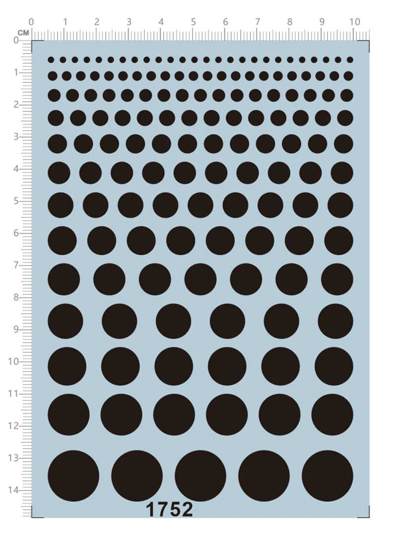 

Round Dot Water Slide Decals for Model Kit 1752 (White/Black/Red/Yellow)