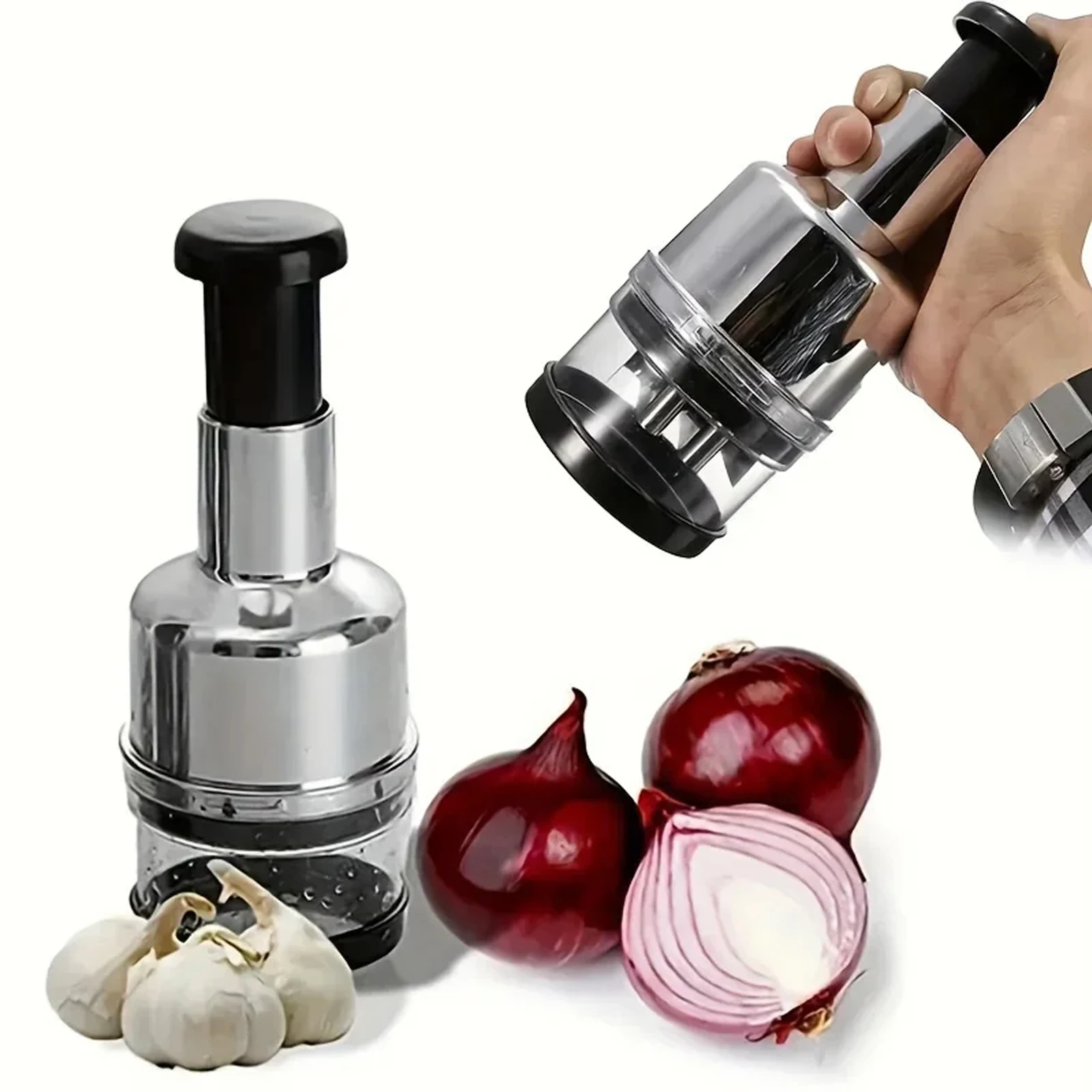 Patting Knife Garlic Puree Tool Food Vegetable Garlic Onion Dicer Mincer Household Cutter Peeler Accessory 304 Stainless Steel