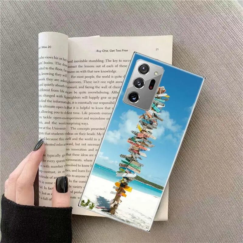 Seaside signs for summer tourism Phone Case For Samsung S24 S23 S22 Ultra Fundas S21 Plus Galaxy S20 FE S10 Lite S10E S9 S8 S7 S