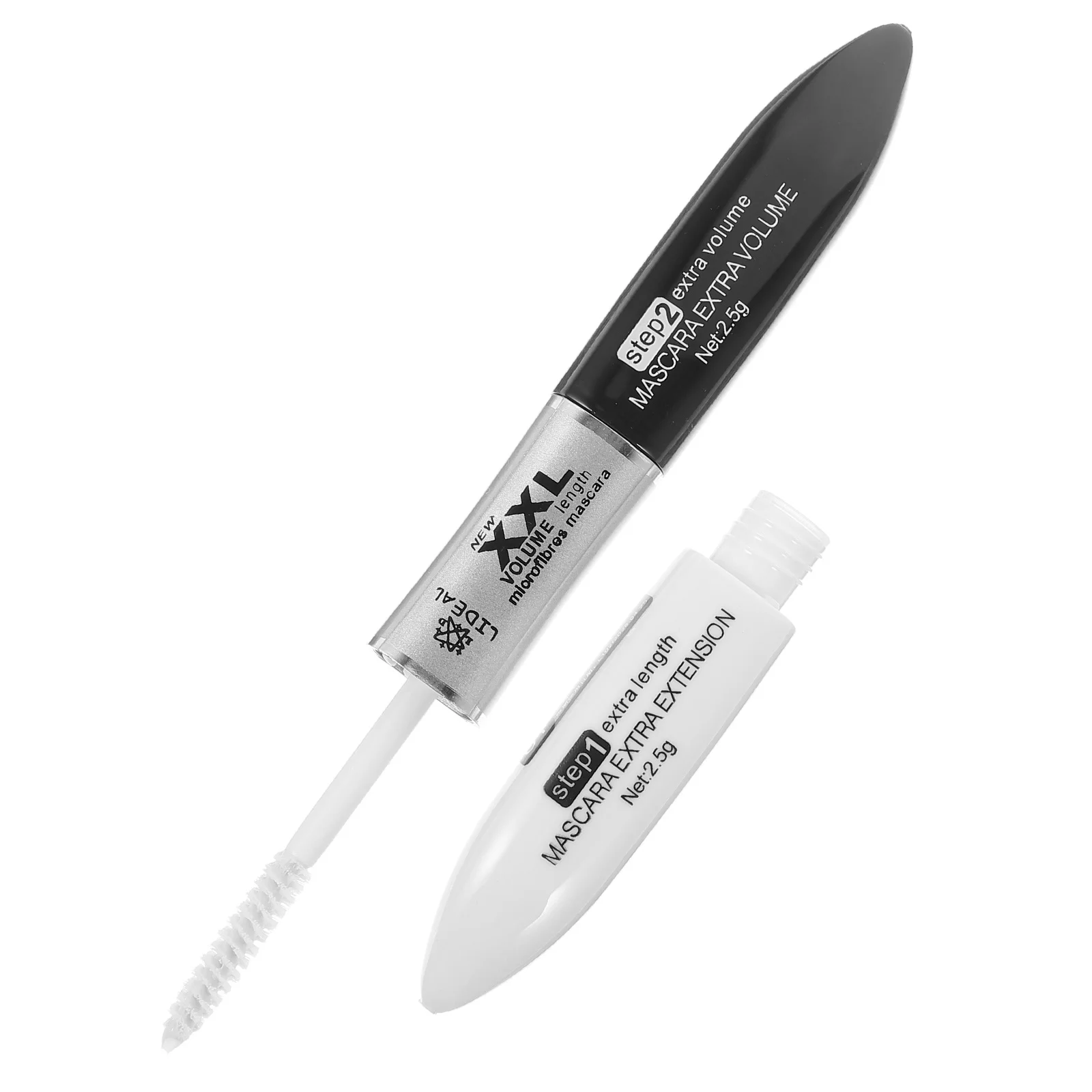 1Pcs Waterproof Lengthening Mascara Cream with Eyelash Fibers Buildable Volume Ideal for Party Wedding Cosplay