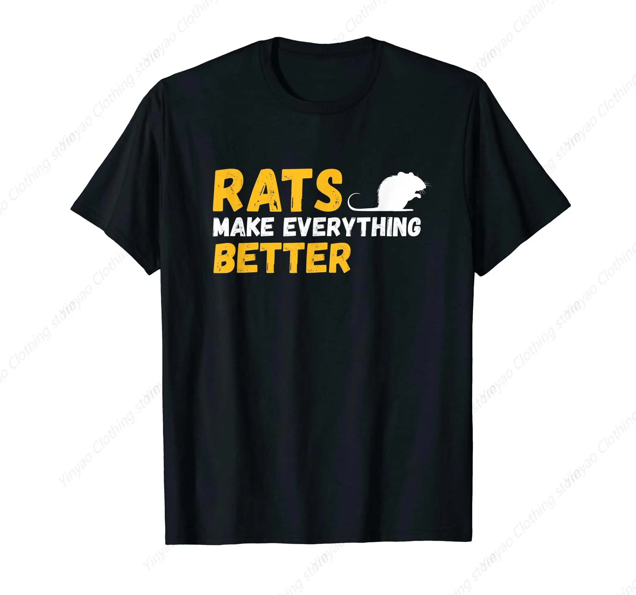 

Mouse Makes Everything Better Printed Shirt Fun And Cool Mouse Owner Mouse Enthusiast T-Shirt Pure Cotton Clothes