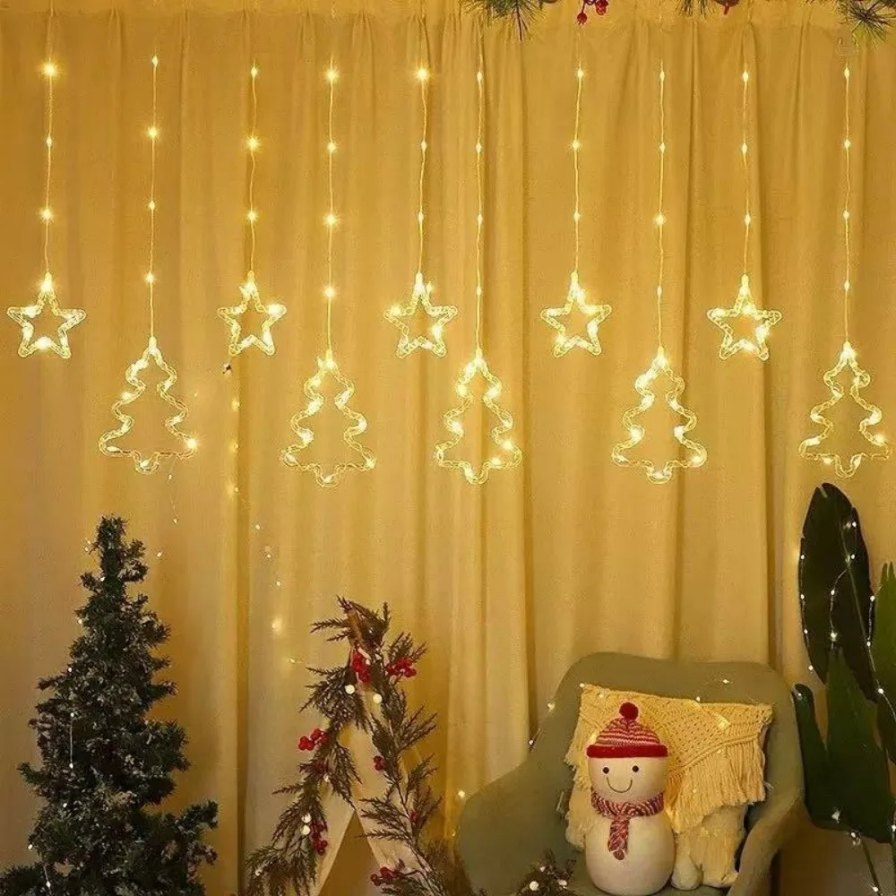 3M USB LED Curtain Fairy Lights,8 Lighting Modes String Lights with Remote Control,Indoor Christmas Party Window Home Decoration