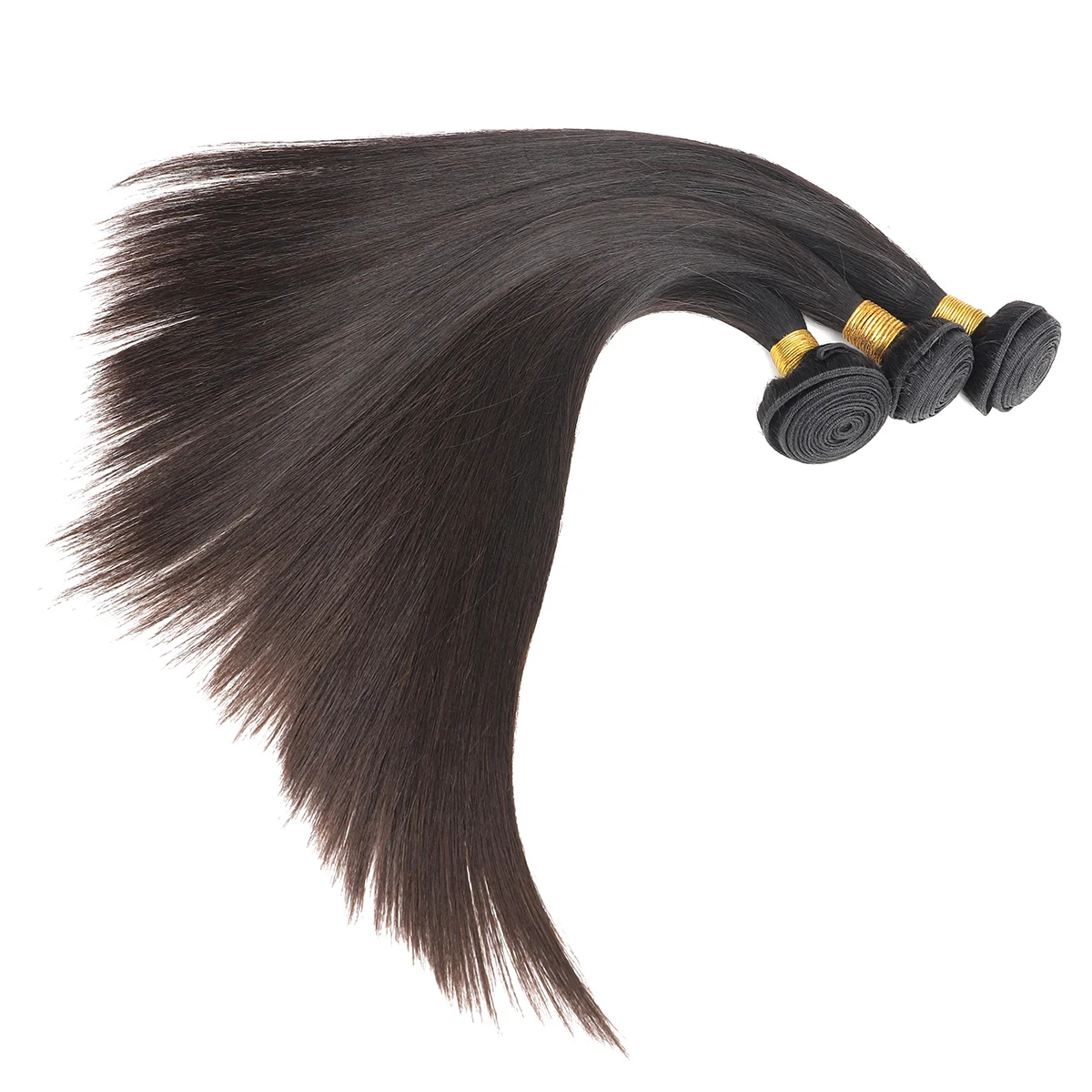 Miss Rola Blonde 12A Grade Straight Human Hair Weave Bundles Remy Hair Extensions Double Wefts Full and Thick Healthy Hair Ends