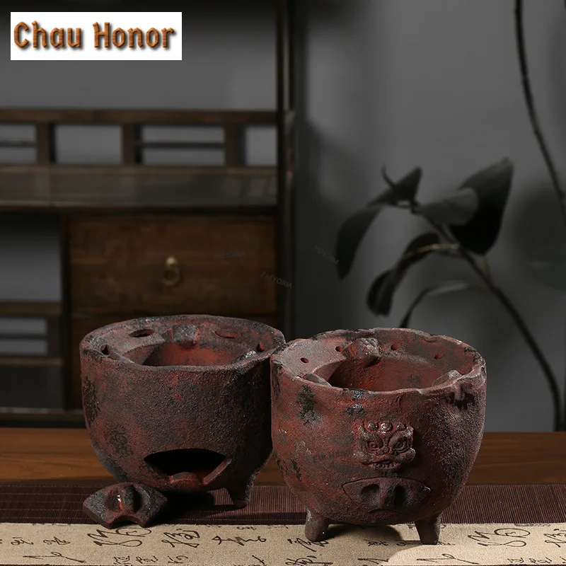 ZAEYORIA Chaozhou Wabi-sabi Wood-fired Charcoal Stove For Boiling Water Household Sand Kettle Boiling Water Tea Charcoal Furnace