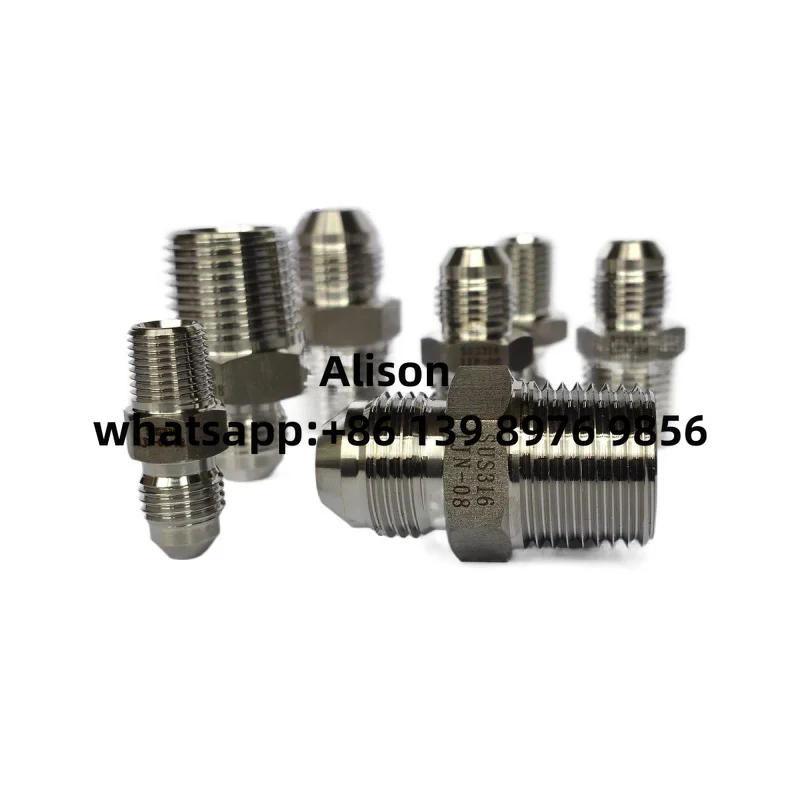 Adattatore dritto per raccordo di transizione in acciaio inossidabile 316 da 10 pezzi 1jn-08 1jn-04-02 1jn-06-04