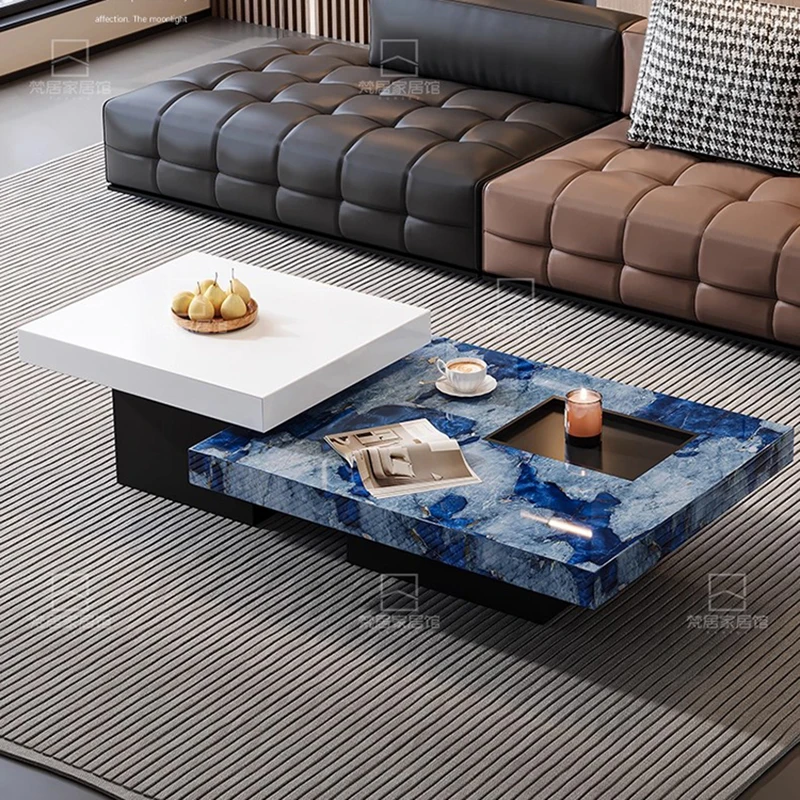 طاولة القهوة Nordic Creative Rock Slab - طاولة القهوة الحديثة الفاخرة لغرفة المعيشة |   مصمم أثاث منزلي Mesas FYCT