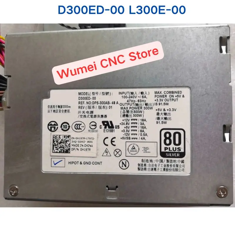 

Second-hand test OK Power Supply D300ED-00 L300E-00 PS-6301-3DA Y737P Industrial control power supply