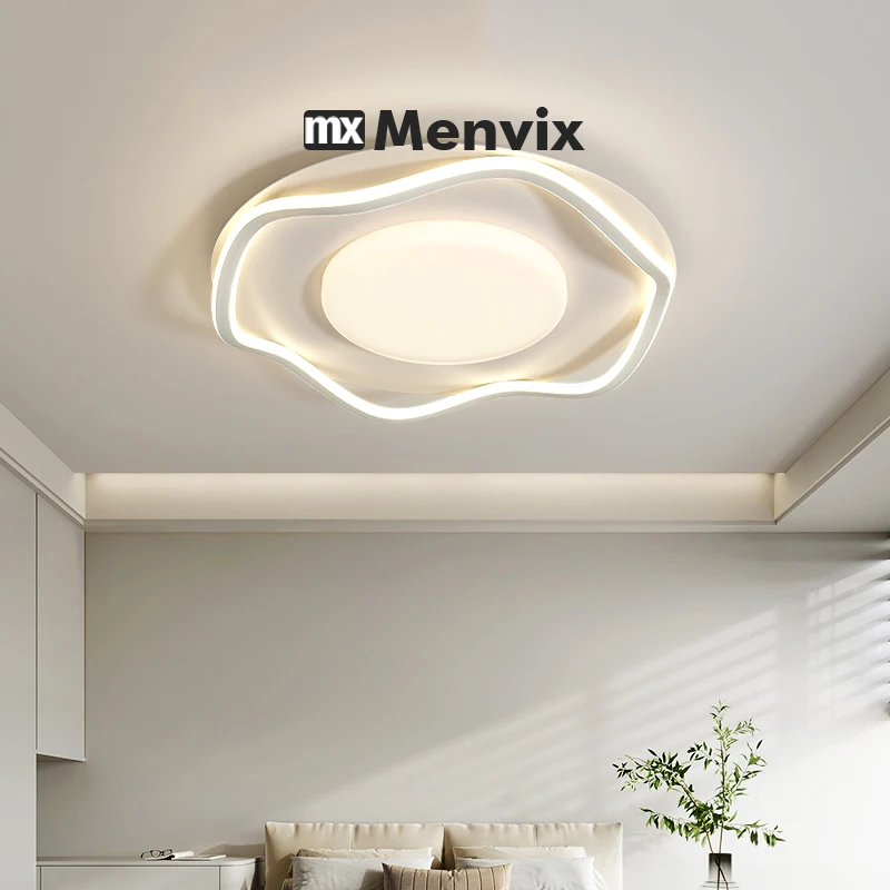 Modern LED Chandelier Ceiling Light Lustre Minimalist Design Bedroom Dining Room Living Room Kitchen Decoration Home Dimming