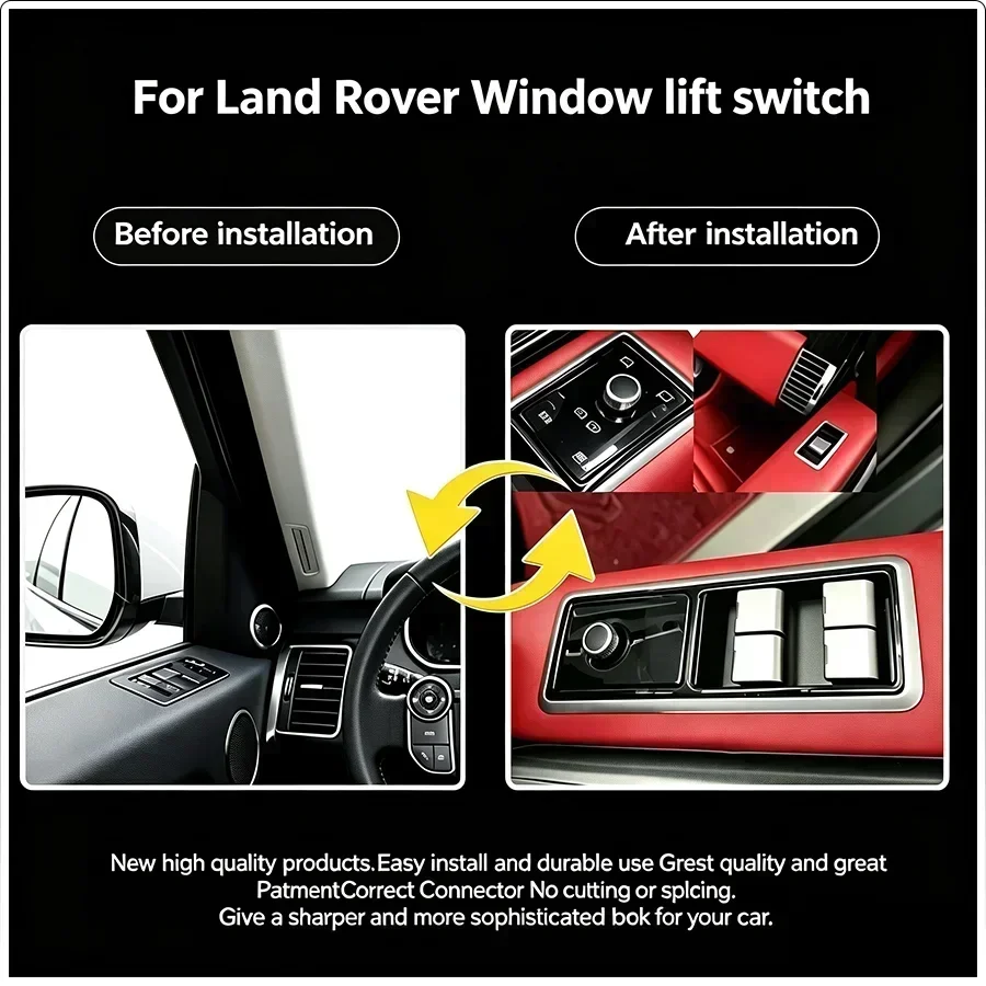 Glass Window Lift Switches For Land Rover Range Sport L494/Vogue L405  2013-2017 Plug And Play Installation