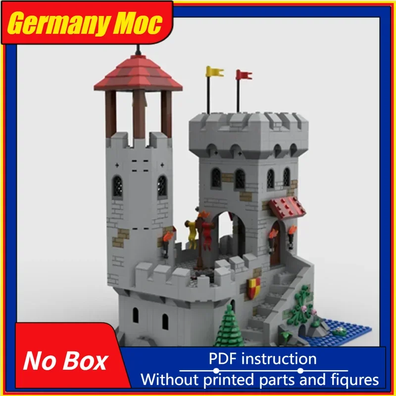Klocki konstrukcyjne Moc, model zamku, nadmorska stanowiska, klocki techniczne, zabawki do samodzielnego montażu, zabawki budowlane dla dzieci, prezenty świąteczne.