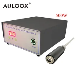 500W Cell Disruptor Emulsify Stick Laboratory Experiment Liquid Oil Homogenizer Ultrasonic Mixer Dissolving Defoaming Disperse