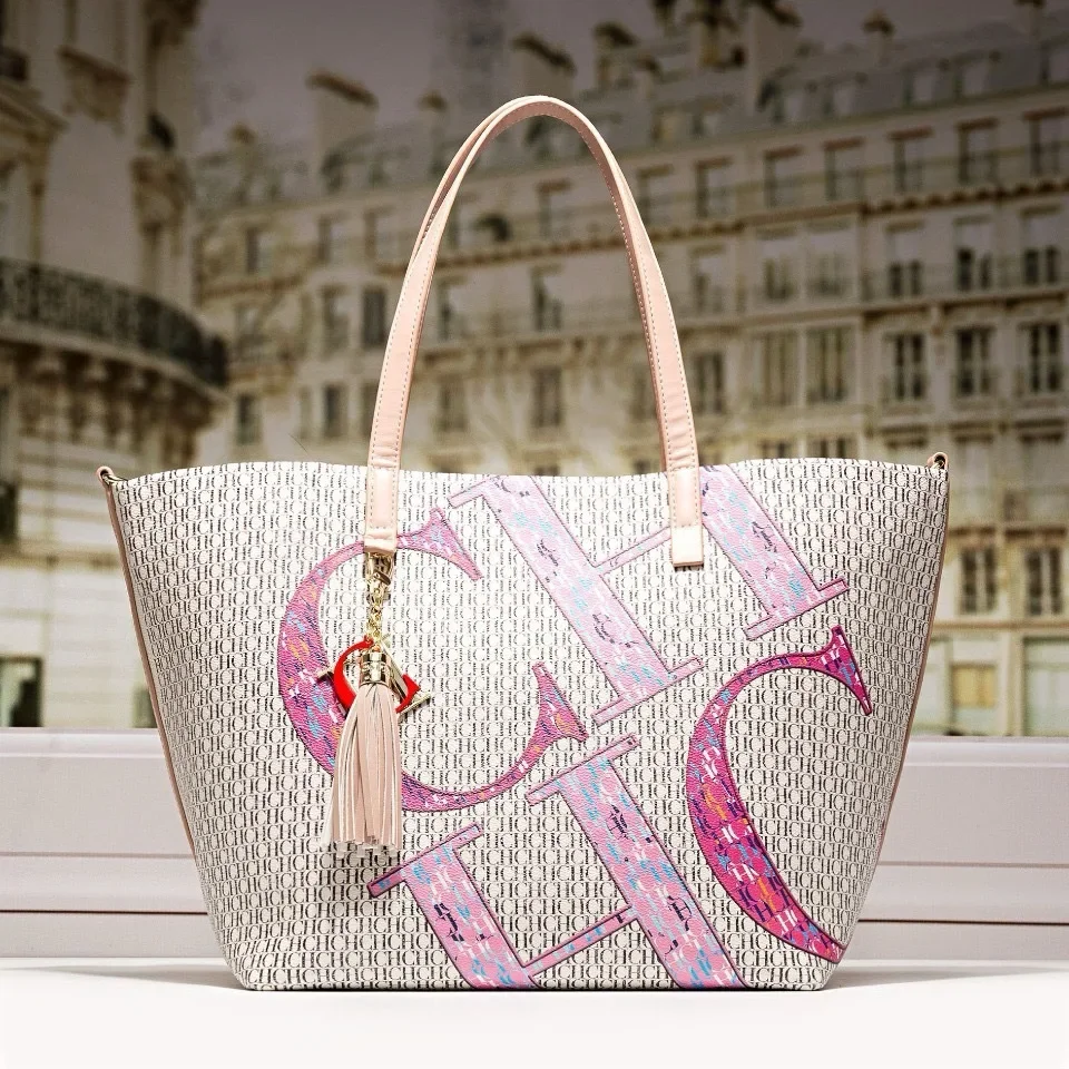 

2025 Elegant Leather Classic Designer Tote Bag For Women Vintage Trendy Design Large Capacity Crossbody Solid Color Show