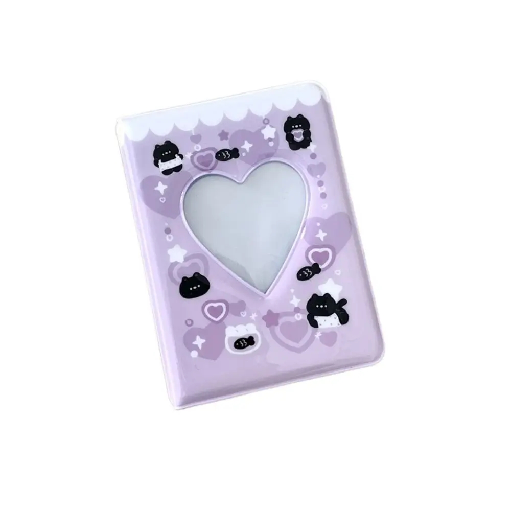 

Cute Cartoon Bear Photo Album Pastic Ins Hollow Picture Storage Case Anti-scratch Waterproof Love Heart Photo Album protecting
