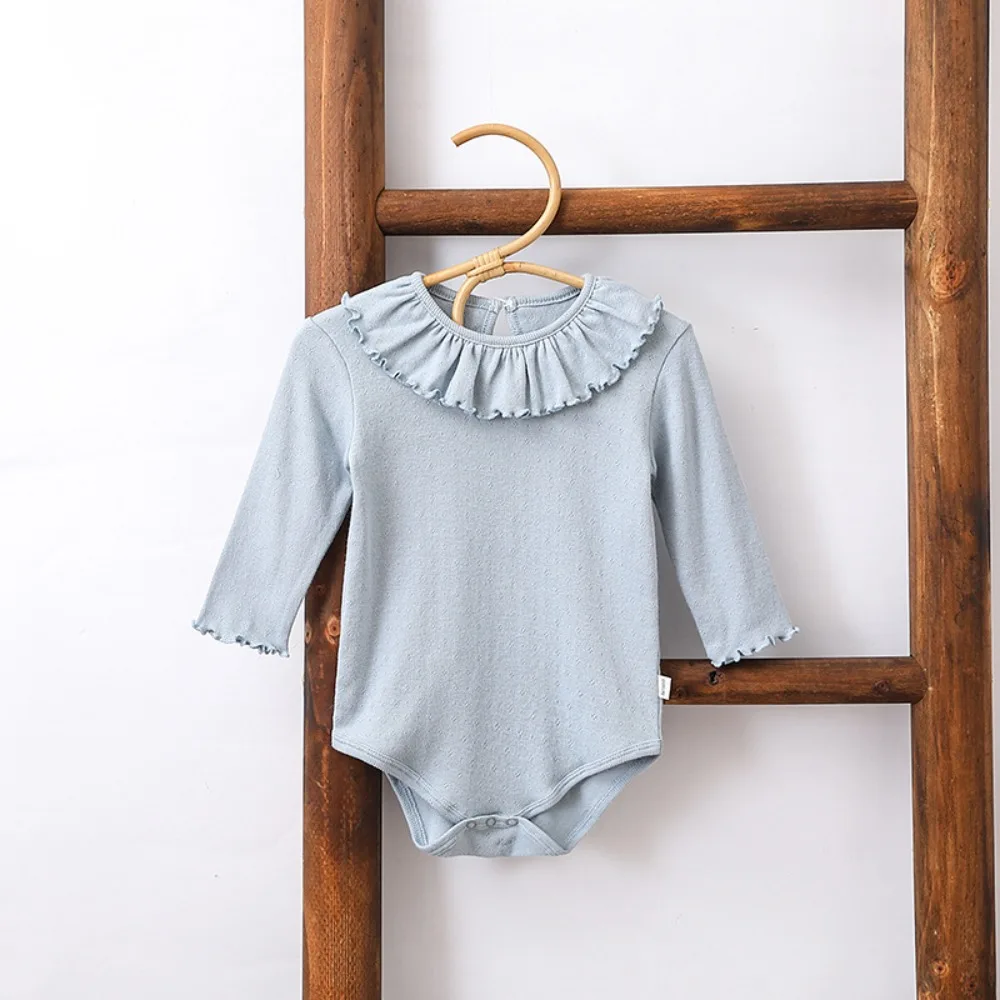 Pure Cotton Summer Baby Girl Bodysuit Boneless Design Skin-Friendly Suspender Bodysuit Breathable Simple Comfortable