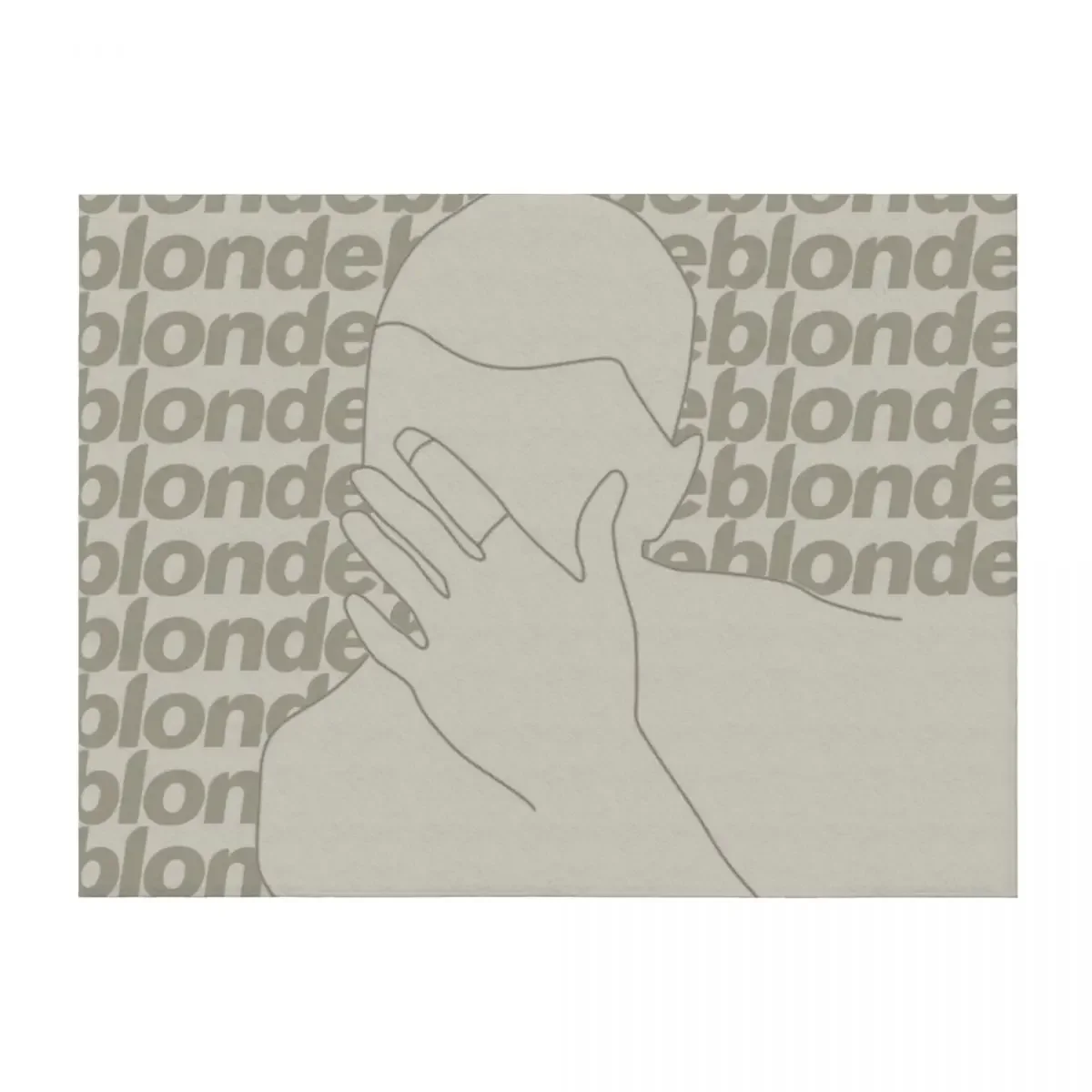 

blonde / frank ocean line art khaki kool Throw Blanket cosplay anime Summer Beddings decorative Personalized Gift Blankets